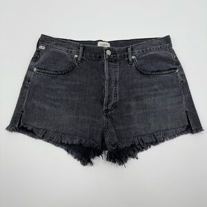 Citizens Of Humanity Women’s Annabelle Raw Cut Denim Shorts 29 Organic Cotton